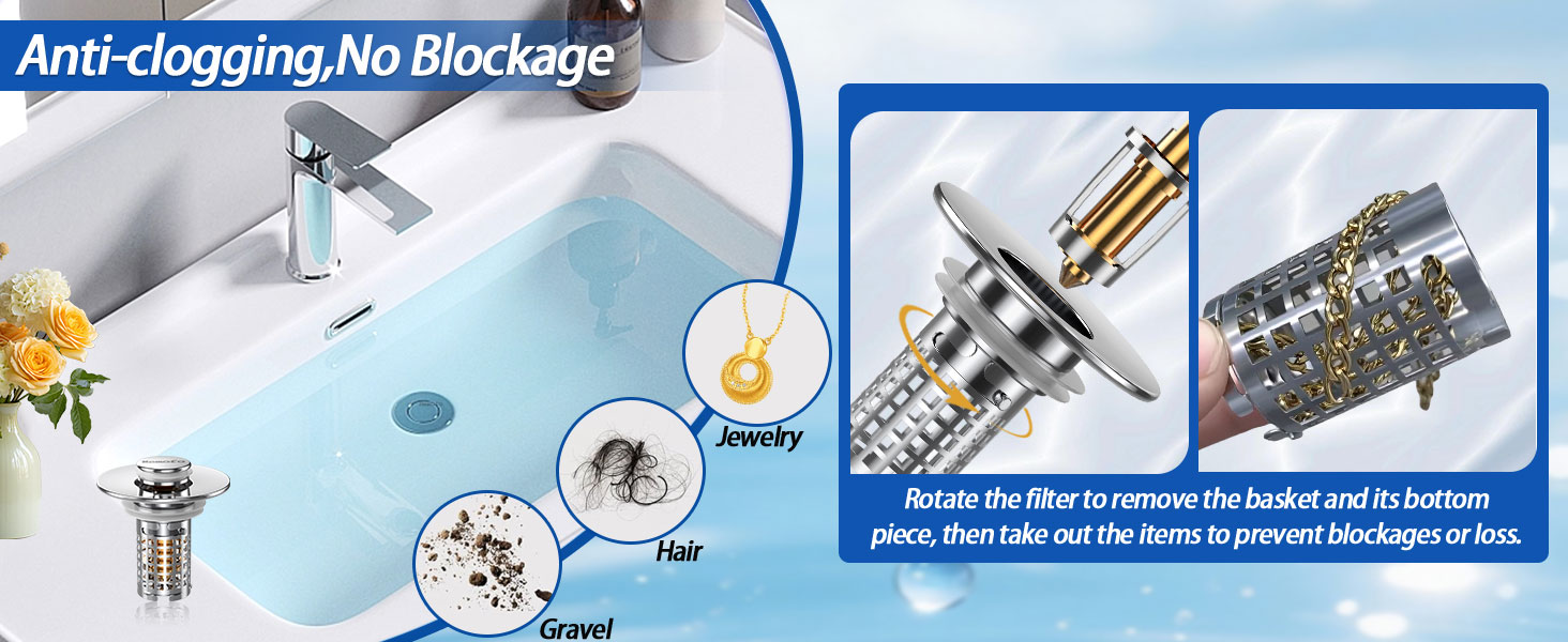 Bathroom Sink Drain Strainer