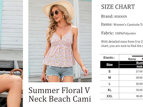 Amazon.com: KOJOOIN Women's Summer Floral Pleated Flowy V