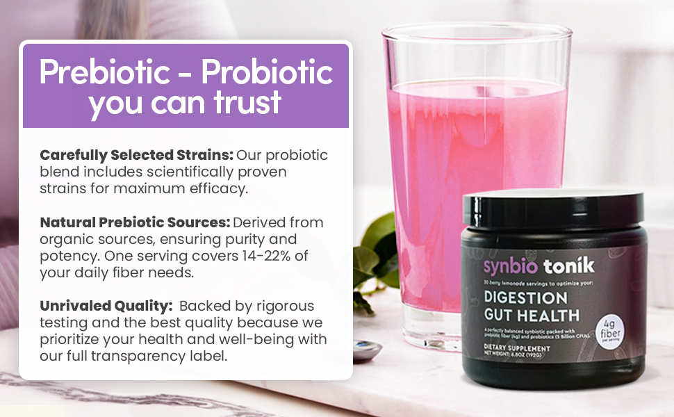 supergreen tonik probiotic prebiotic for women gut health fiber supplement source