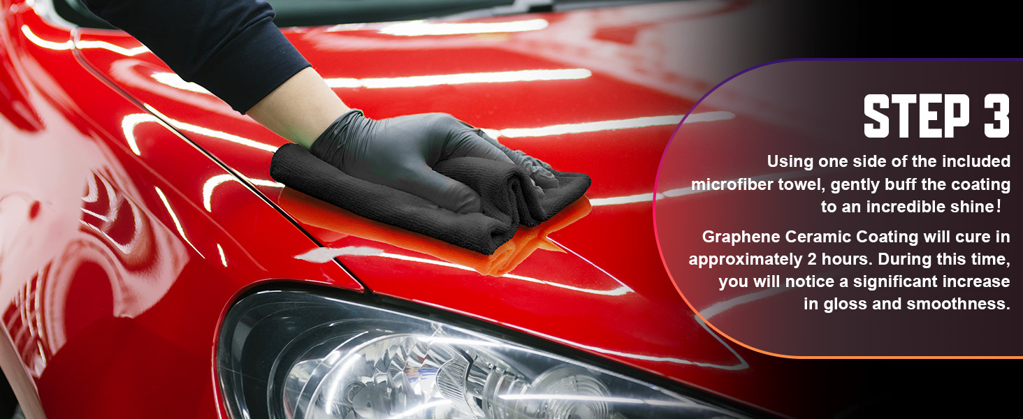 Graphene Ceramic Coating for Cars (70ml) 𝟏𝟐𝐇 𝐀𝐝𝐯𝐚𝐧𝐜𝐞𝐝 𝗚𝗿𝗮𝗽𝗵𝗲𝗻𝗲 Coating for Car