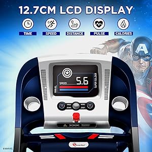 PowerMax Fitness;treadmill for home use,marvel edition treadmill,manual trademil