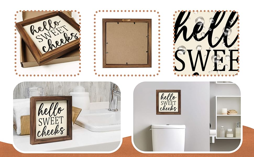 Funny Wall Hanging Plaque for Restroom