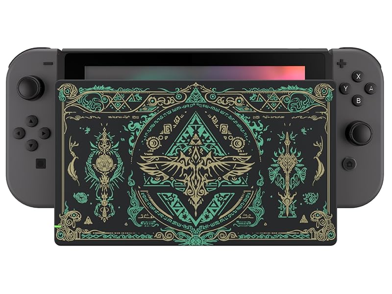 eXtremeRate Custom Soft Touch Grip Faceplate for Nintendo Switch Dock, Glow in Dark