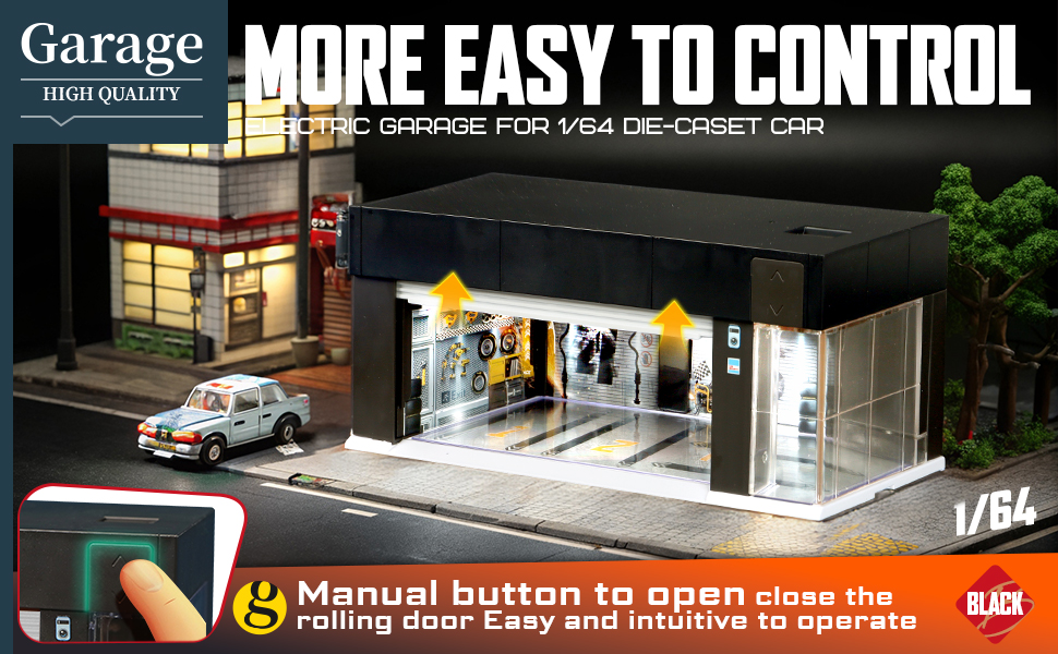 ☆ 1/64 Garage Amazon.com: NUEIOVRW 1/64 Diorama Garage Model, LED Lighting City