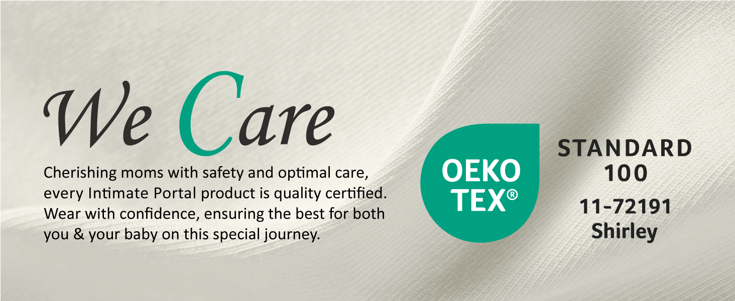 maternity underwear with Oeko-Tex Standard 100