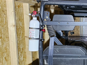 utv fire extinguisher holder