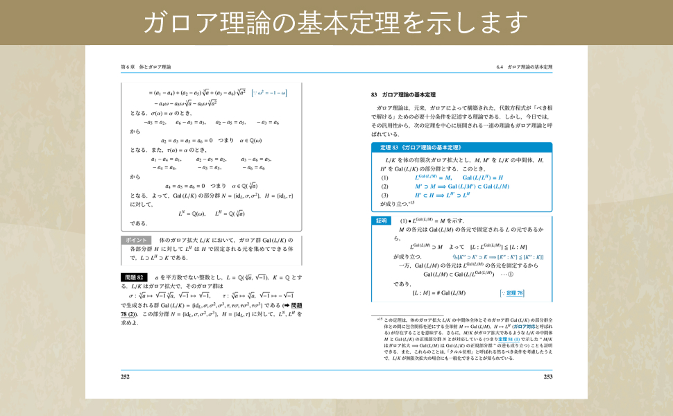 ガロア理論と表現論 : ゼータ関数への出発 Amazon.co.jp: ガロア理論12講 概念と直観でとらえる現代数学