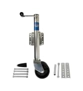 Jeremywell 2000lbs Trailer Jack with Double Wheel, Adjustable 12" Lift Travel, Boat On for Boat R...