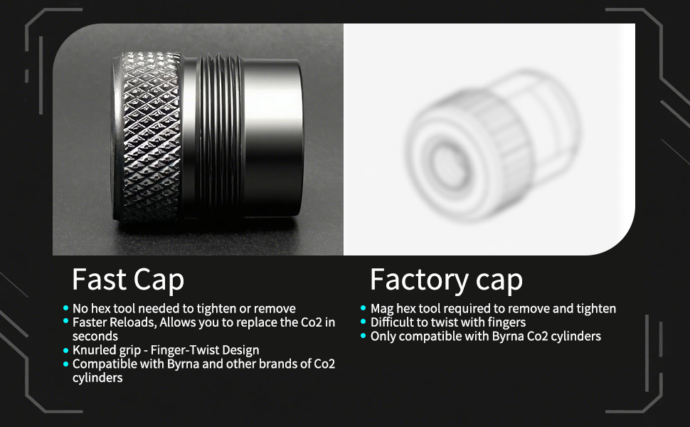 Cylinder Quick Replace Accessories Compatible with BYRNA SD/LE/EP/HD