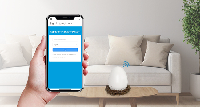 Easy setup with Web panel
