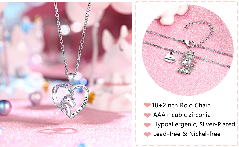 Unicorn granddaughter necklace Clearance