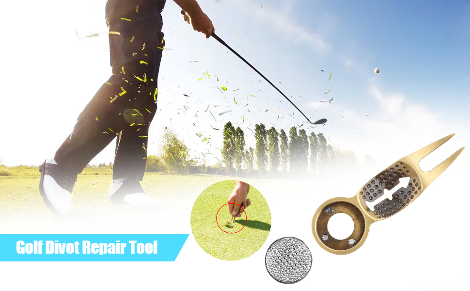 Golf Divot Repair Tool, Pitch Mark Repair Tool Mini Golf Pitchfork