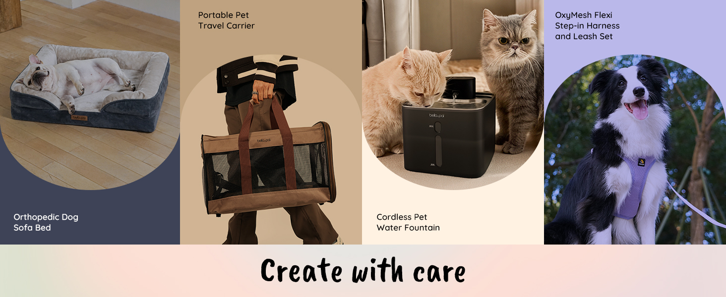 a dog carrying a bag and a dog harness.