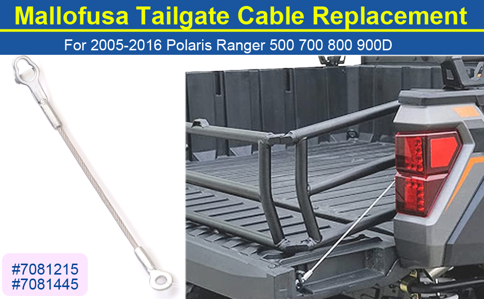Mallofusa Tailgate Cable Tail Gate Replacement Compatible