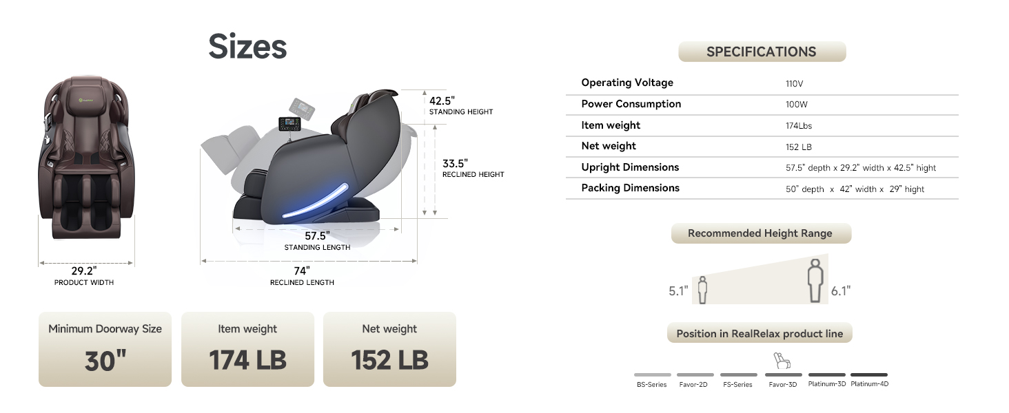 Massage chair Product Attributes