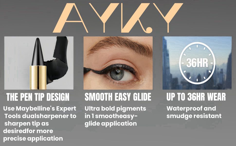 Ayky Long Wear Gel Eyeliner, Ayky Eye Liner