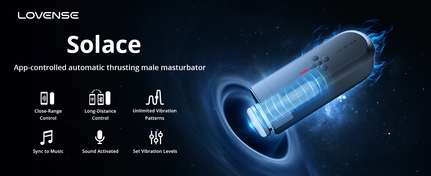 LOVENSE SOLACE automatic male masterbator hands free masturbators auto stroker toy ADULT