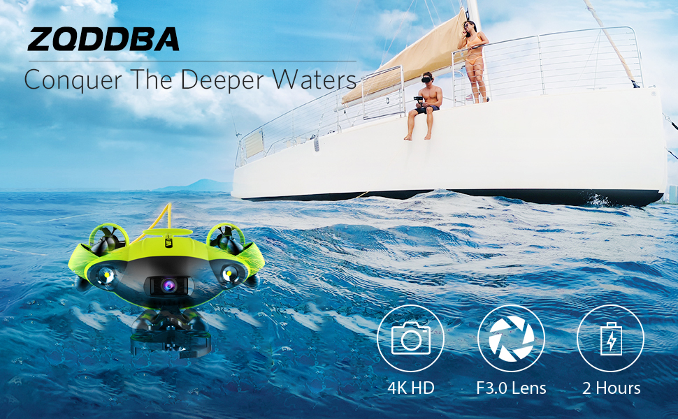 Professional underwater drone 4K HD shooting rescue and salvage