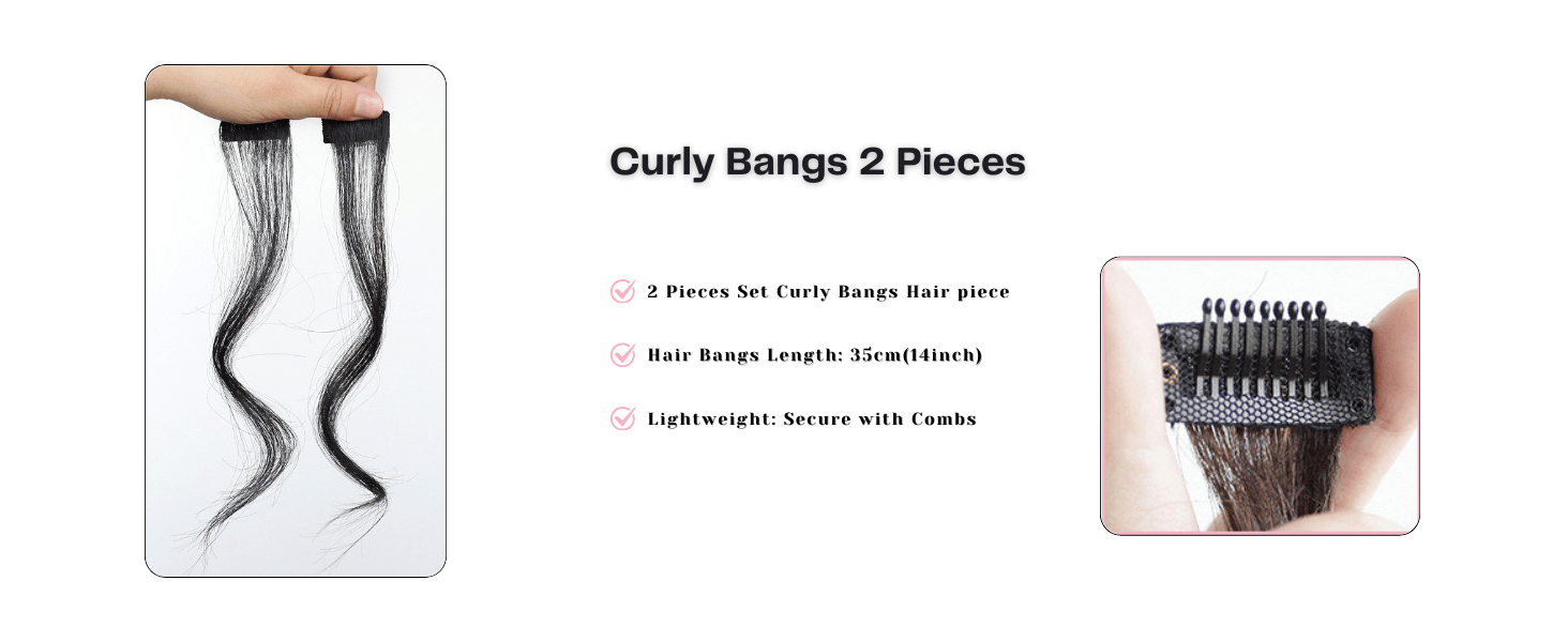 Synthetic hair large chignon bun with bangs hair extension for Women