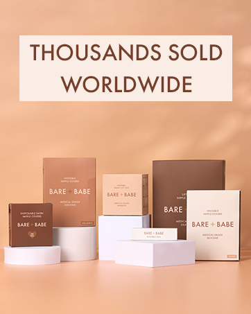 Bare Babe Nipple Covers Adhesive Sticky Silicone Reusable Covers