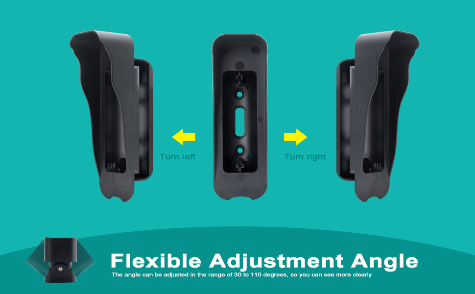 Video Doorbell Mount for Blink, Adjustable Angle 35 to 110 Degree Left/Right Bracket for Blink