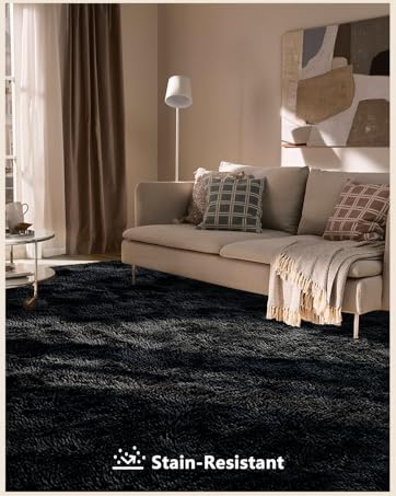 Fluffy Black Grey Blue White Pink Shag Rug Rugs Carpet for Living Bedroom Nursery PlayRoom Dorm