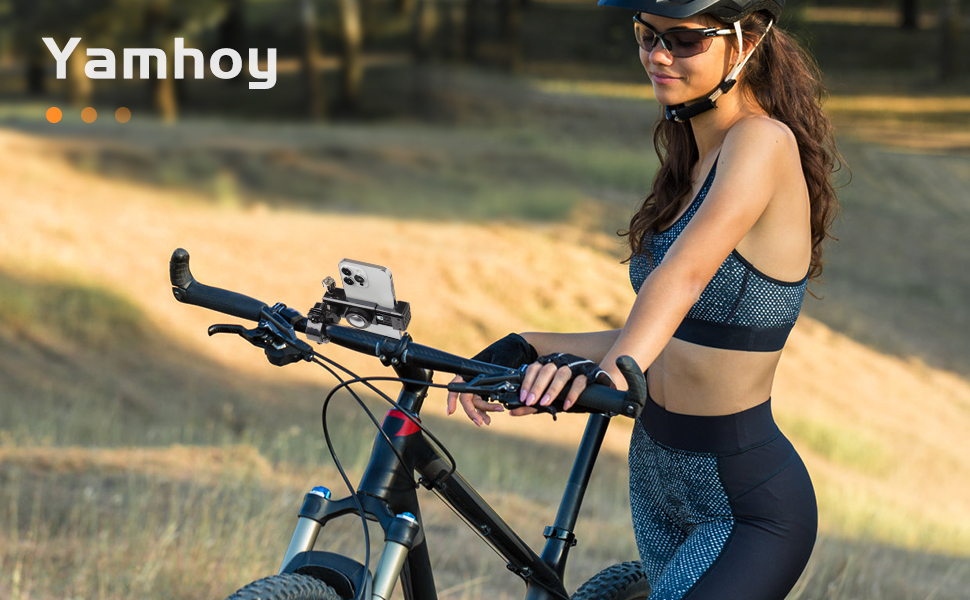 Yamhoy Bike Phone Mount Holder,360 Degree Rotation