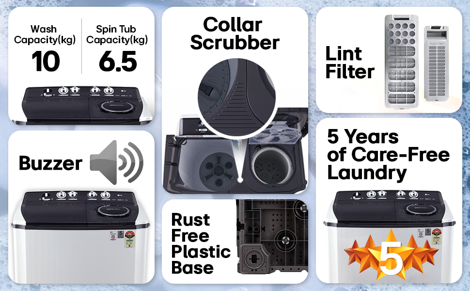 key reasons to buy semi-automatic washing machine lg