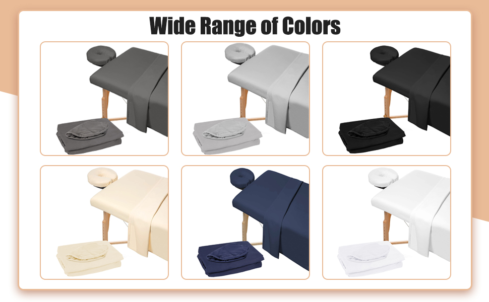 Juego de sábanas para mesa de masaje