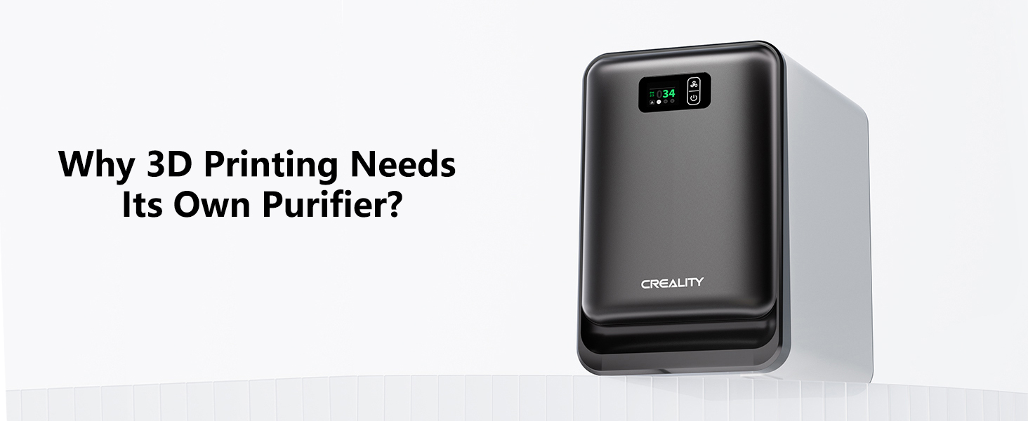 Creality Air Purifier for Resin 3D Printer, Smoke Purifier with 360°All-Round Purification 250m³/h Turbo Airflow Real-Time PM2.5 Display-Resin Version 15 1