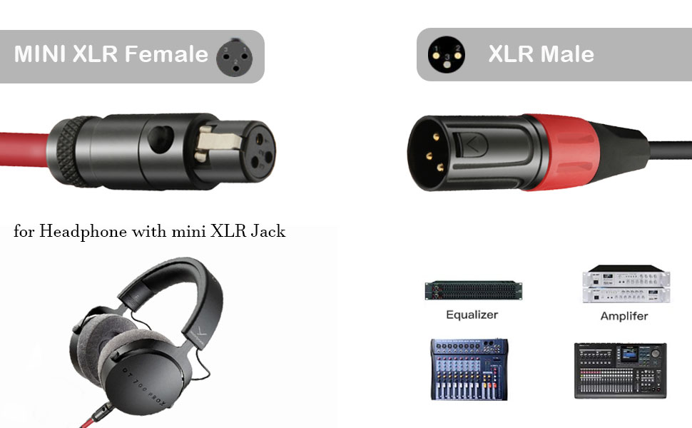 Comprehensive EXF Stereo Mini Male to XLR Female XLRJ-MPS-18INST