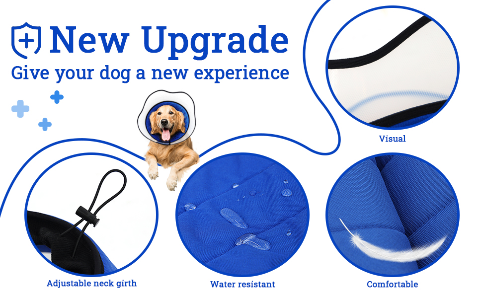 Supet Dog Cone for Dogs After Surgery, Soft Dog Cones for