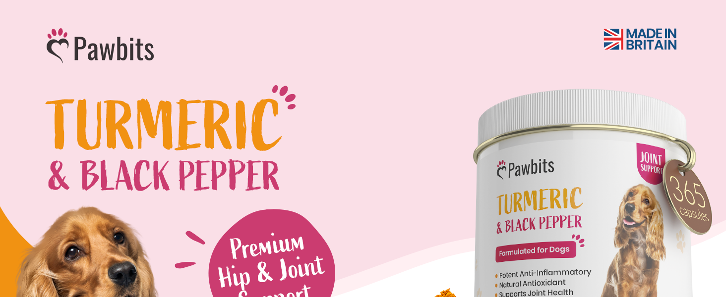 365 Turmeric for Dogs with Active Bioperine Black Pepper Natural