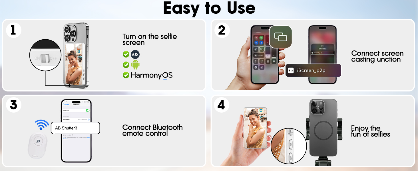 phone vlog selfie monitor screen