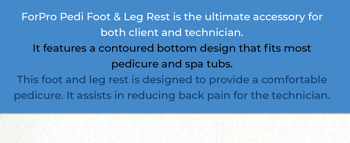 ForPro Pedi Foot & Leg Rest, Portable Foot and Leg Rest