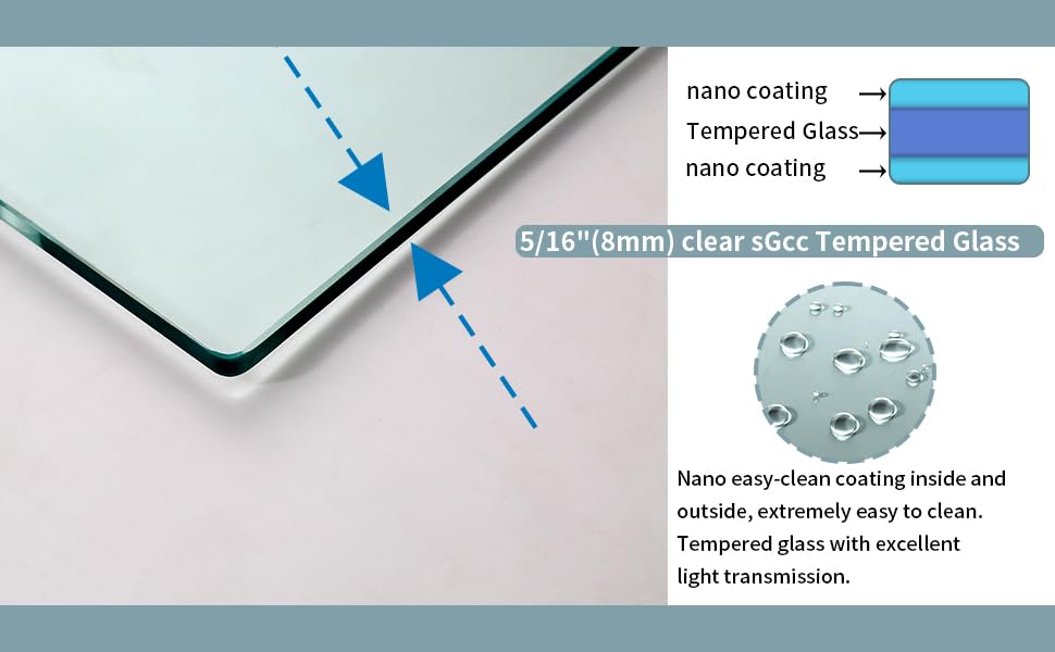 Frameless Shower Door 5660 in. x 76 in. Double Sliding Shower Door, 5/