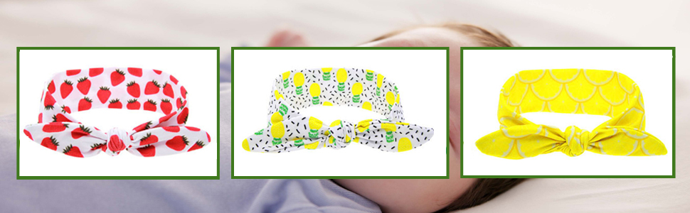 infant bows for baby girl toddler hair accessories Super Stretchy Soft Knot Headbands with Hair Bows