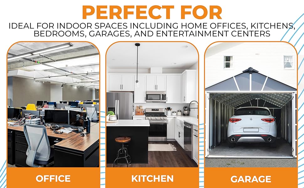 NEMA 5-15P to 5-15R Heavy Duty Power Extension Cord, 14AWG SJT 15A/125V, Black