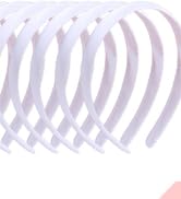 2CM DIY Satin Stirnbänder weiß