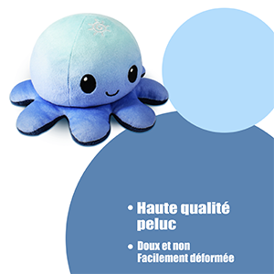 polpo reversibile peluche