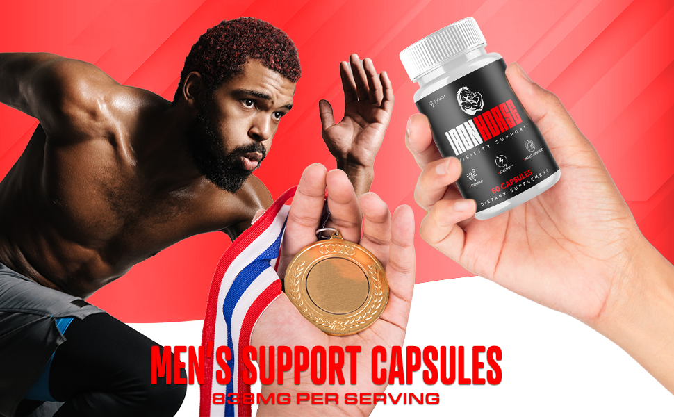 Iron Horse Capsules Male Performance Men Man Strength Energy Maximum Strength