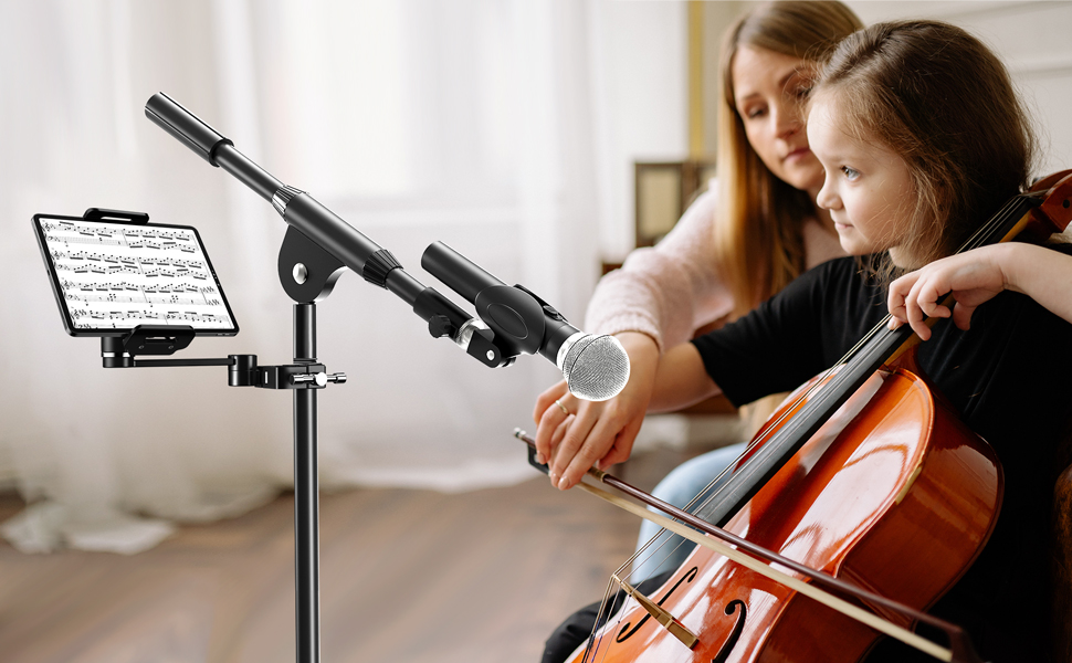 ipad mic stand mount for women / men / children