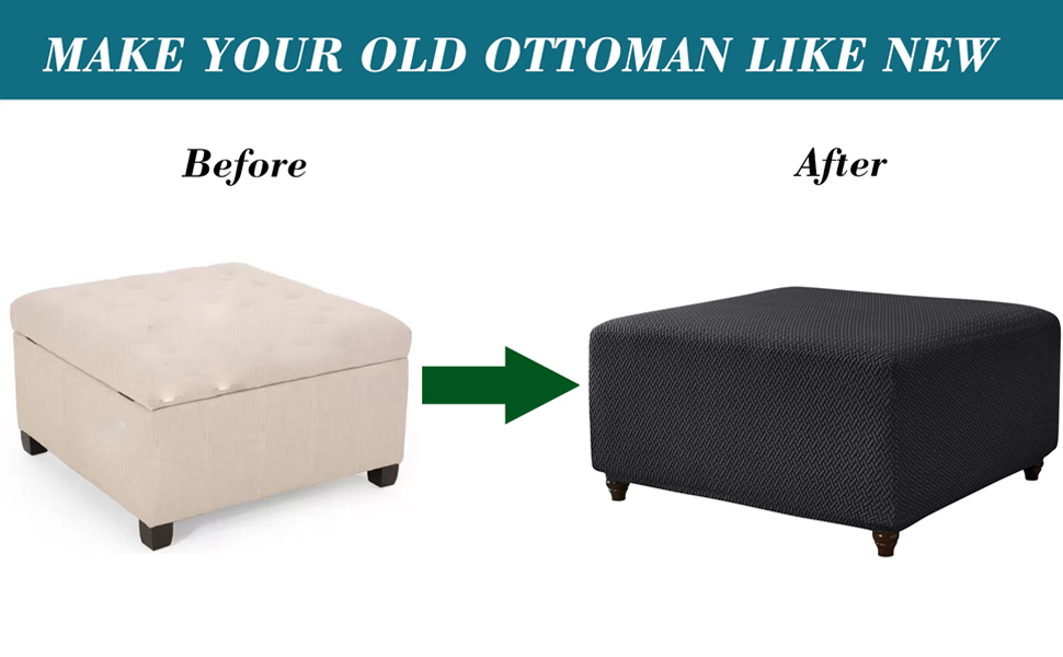 Storage Ottoman Cover Square