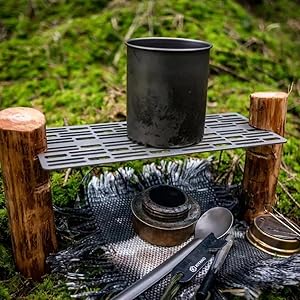 Amazon | Boundless Voyage チタン焼き網 ソロキャンプ 極軽