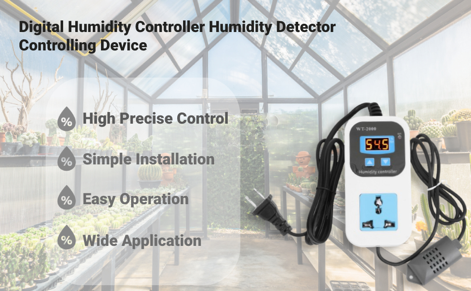 Digital Humidity Controller Humidity Detector Controlling Device
