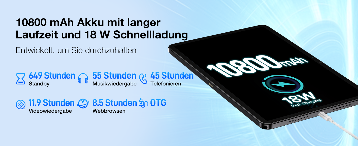 DOOGEE T40PRO Tablet 12 Zoll, Android 14 Tablet, Helio G99 20GB RAM+512GB ROM(2TB TF) Tablet PC