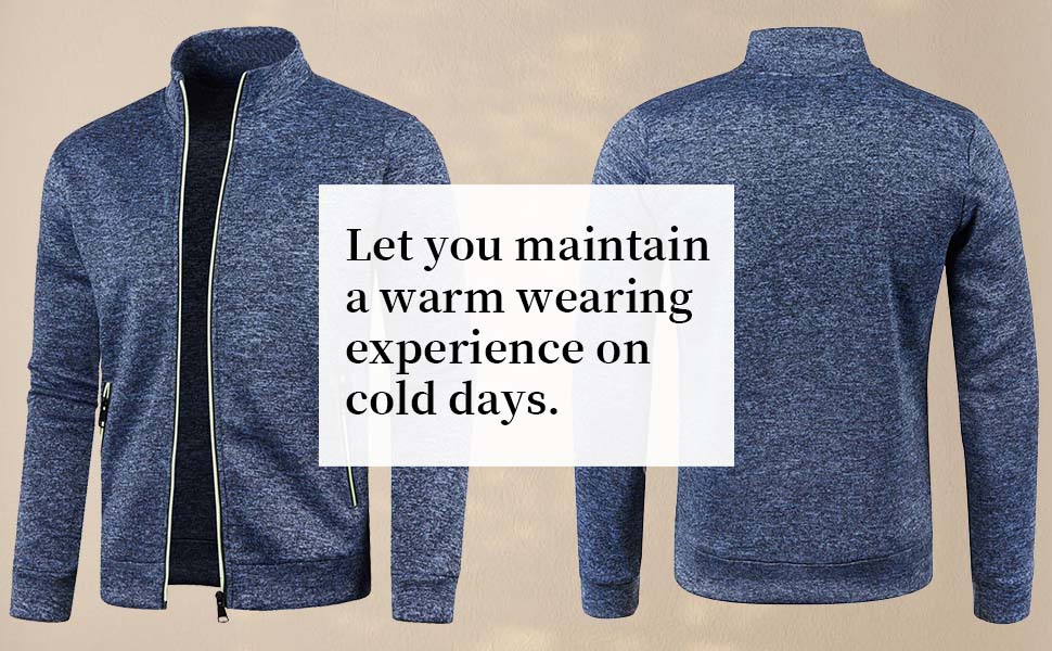 men's fleece mock neck sweatshirt