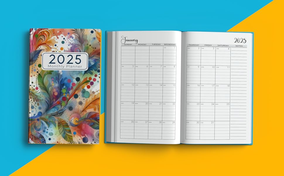 2025 Monthly Planner 12 Months from January to December