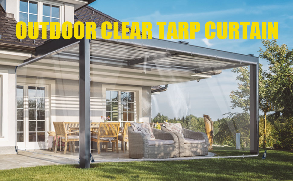 Tarps Grommets Heavy Duty Waterproof PVC Transparent