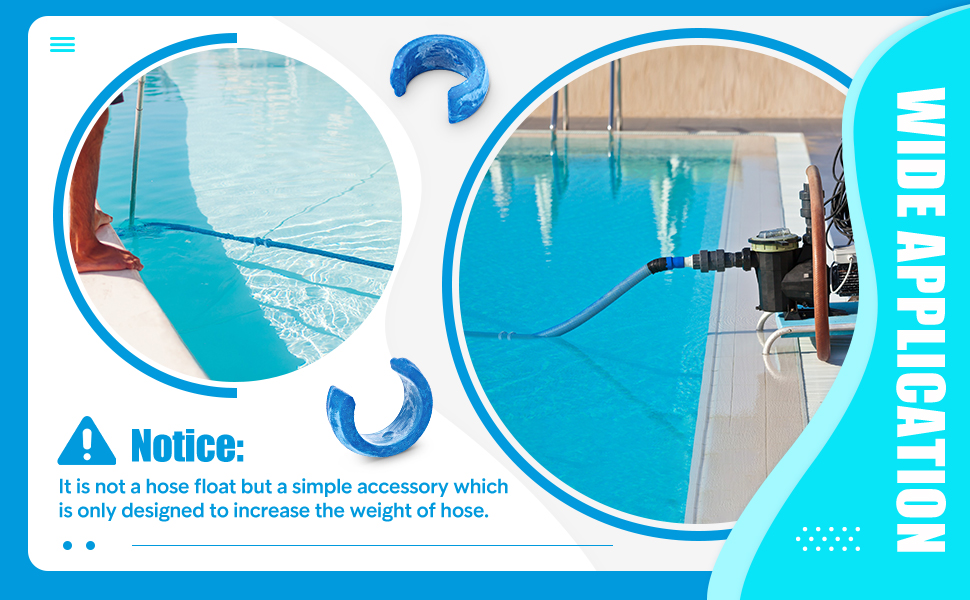 Mudder Pool Hose Weight Replacement Universal Pool Cleaner Hose Weight Compatible
